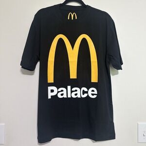 Adult Unisex Size Large McDonald's Palace T-Shirt Arch‎ Graphic Black Skateboard
